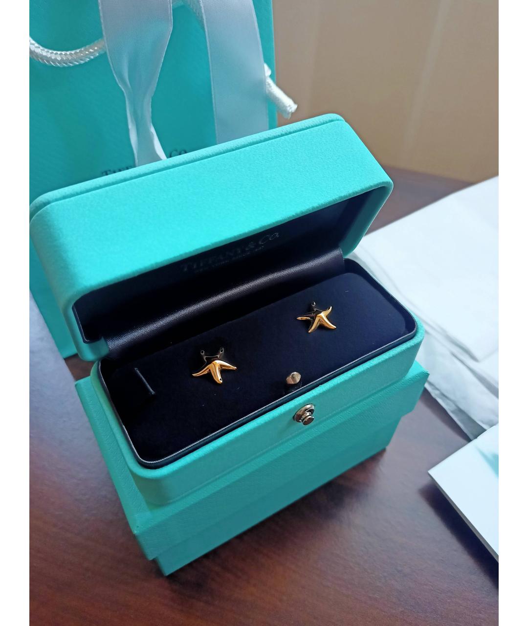 TIFFANY&CO Золотые серьги из желтого золота, фото 4