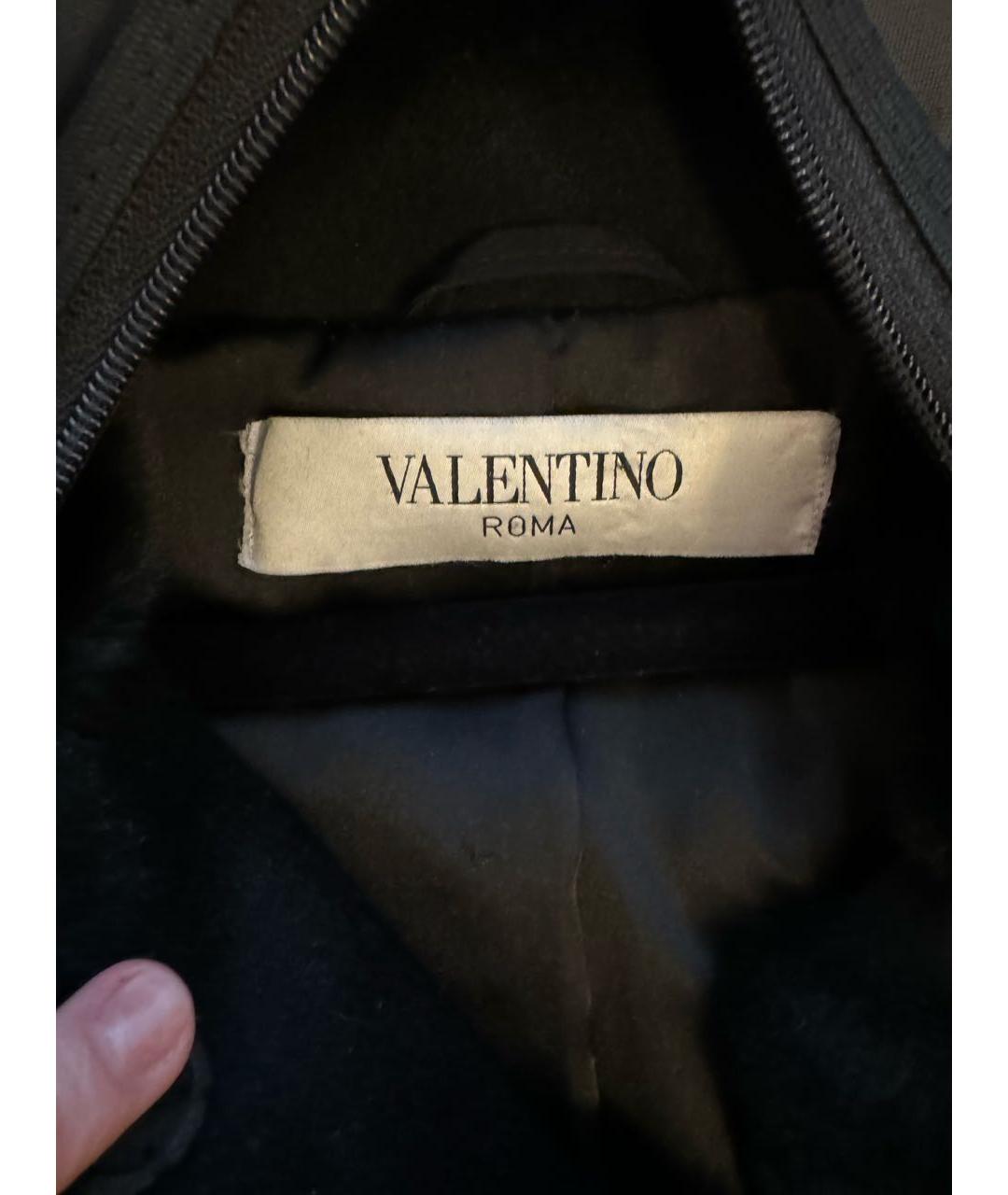 VALENTINO Черная меховая шуба, фото 5