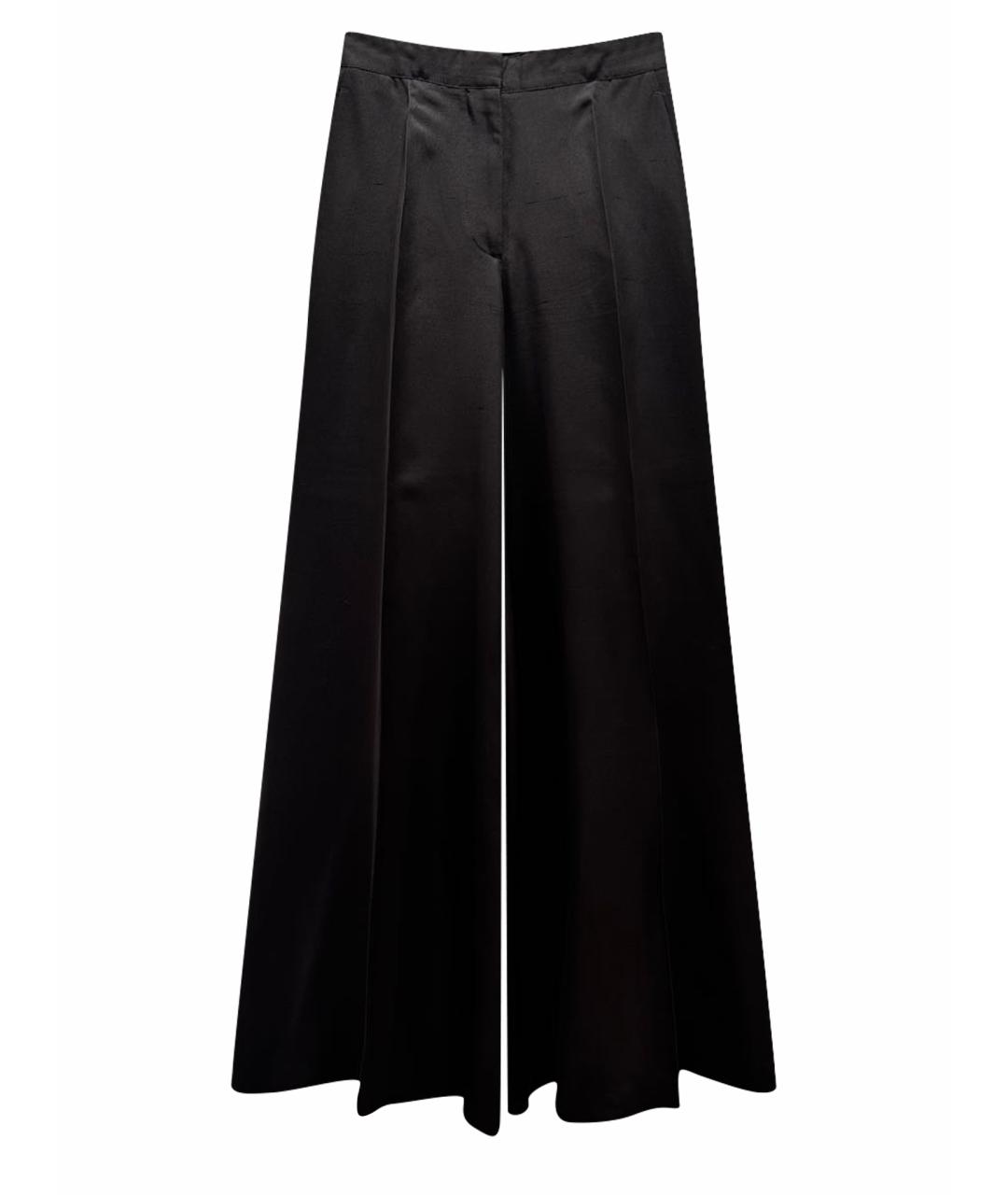 VALENTINO Коричневые шелковые брюки широкие, фото 1