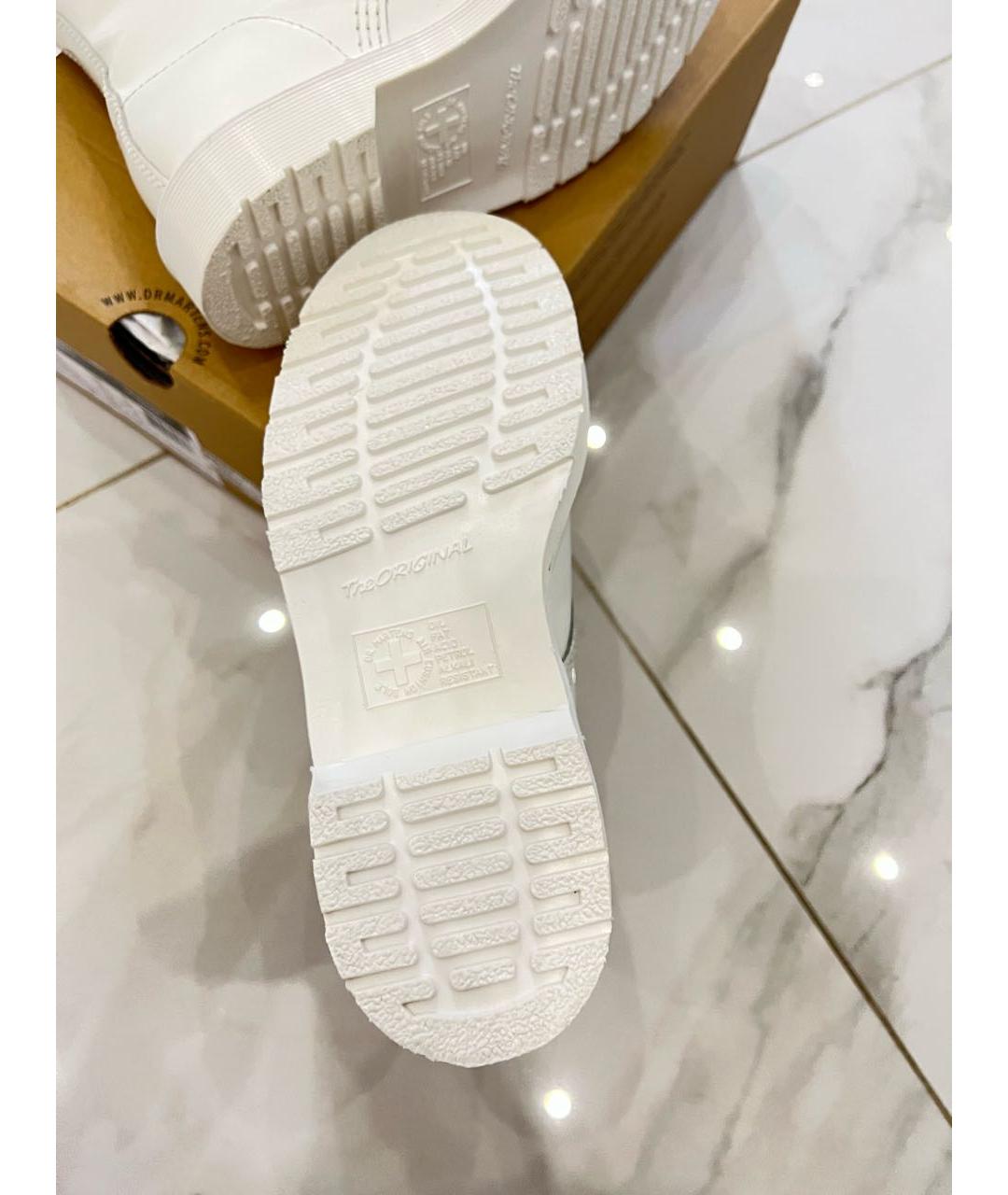 DR. MARTENS Белые кожаные ботинки, фото 4