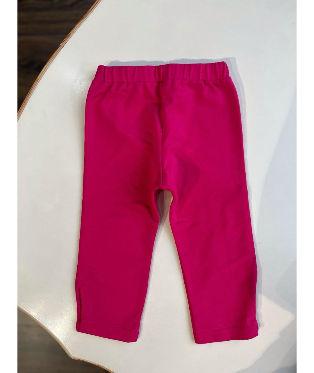 YOUNG VERSACE Фуксия хлопковые брюки и шорты, фото 4