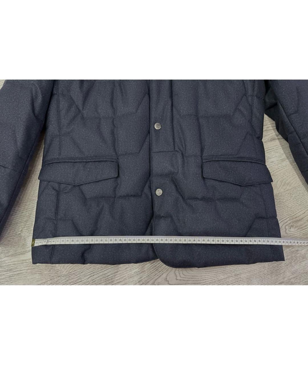 CORNELIANI Темно-синяя полиэстеровая куртка, фото 5