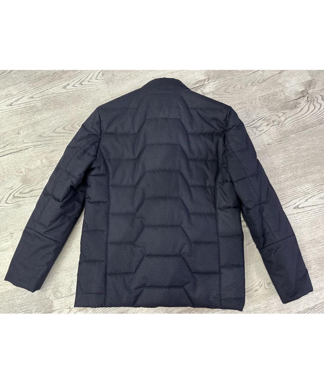 CORNELIANI Темно-синяя полиэстеровая куртка, фото 2