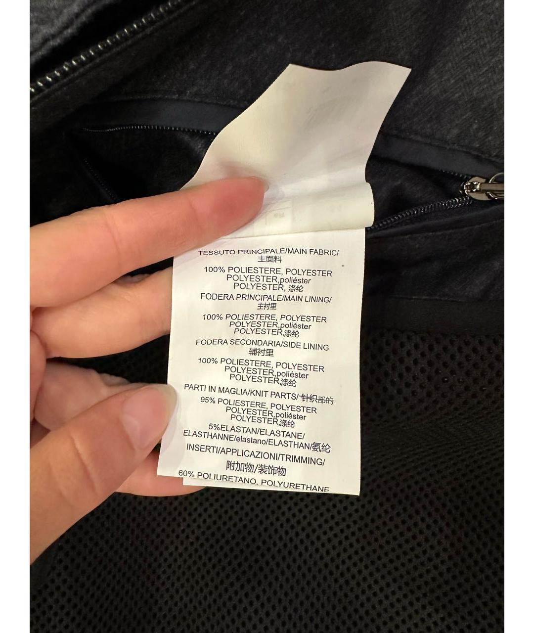 CORNELIANI Темно-синяя полиэстеровая куртка, фото 8