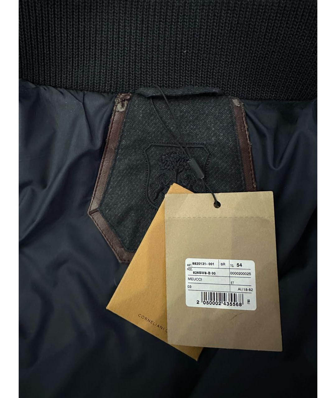 CORNELIANI Темно-синяя полиэстеровая куртка, фото 3