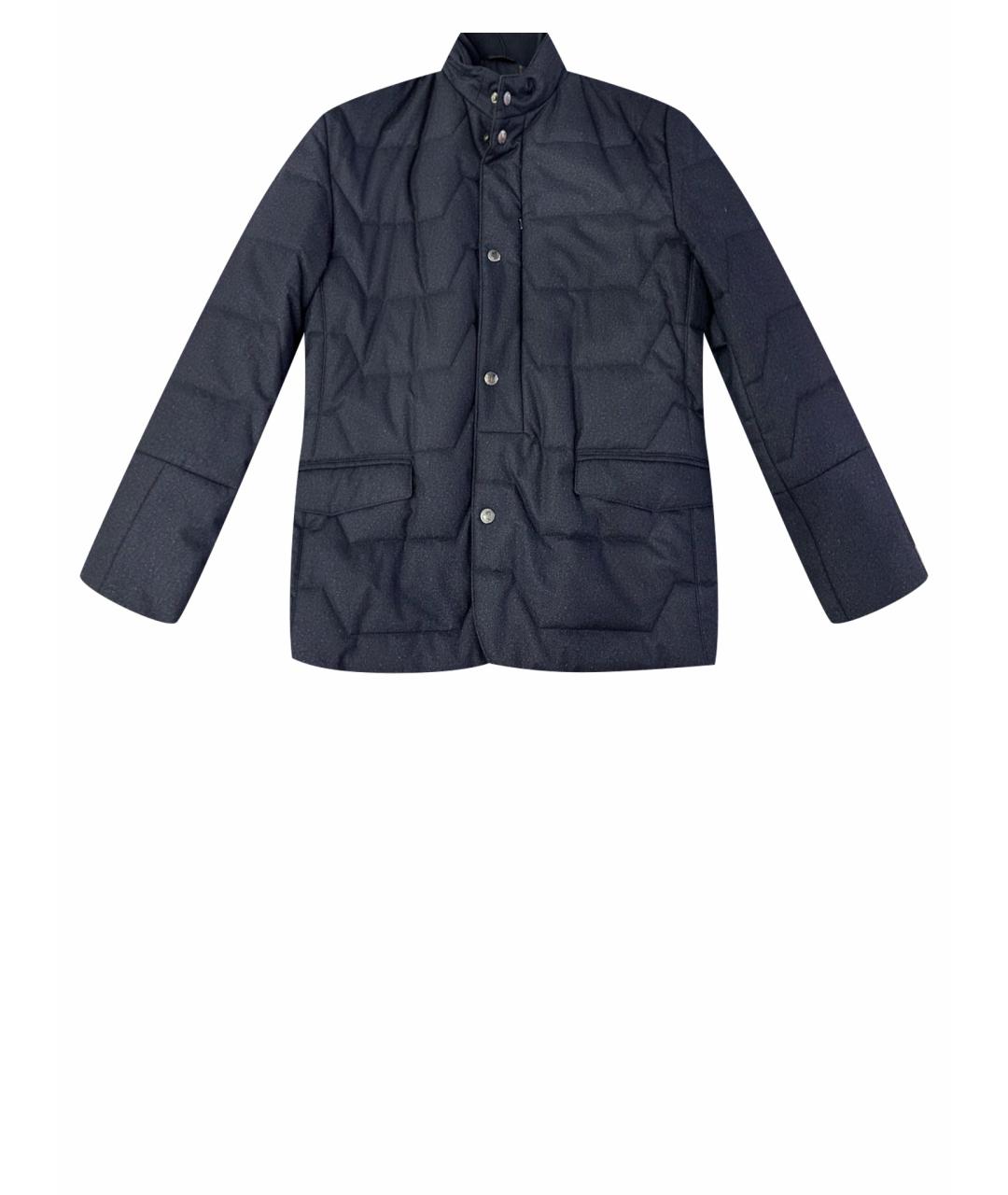 CORNELIANI Темно-синяя полиэстеровая куртка, фото 1