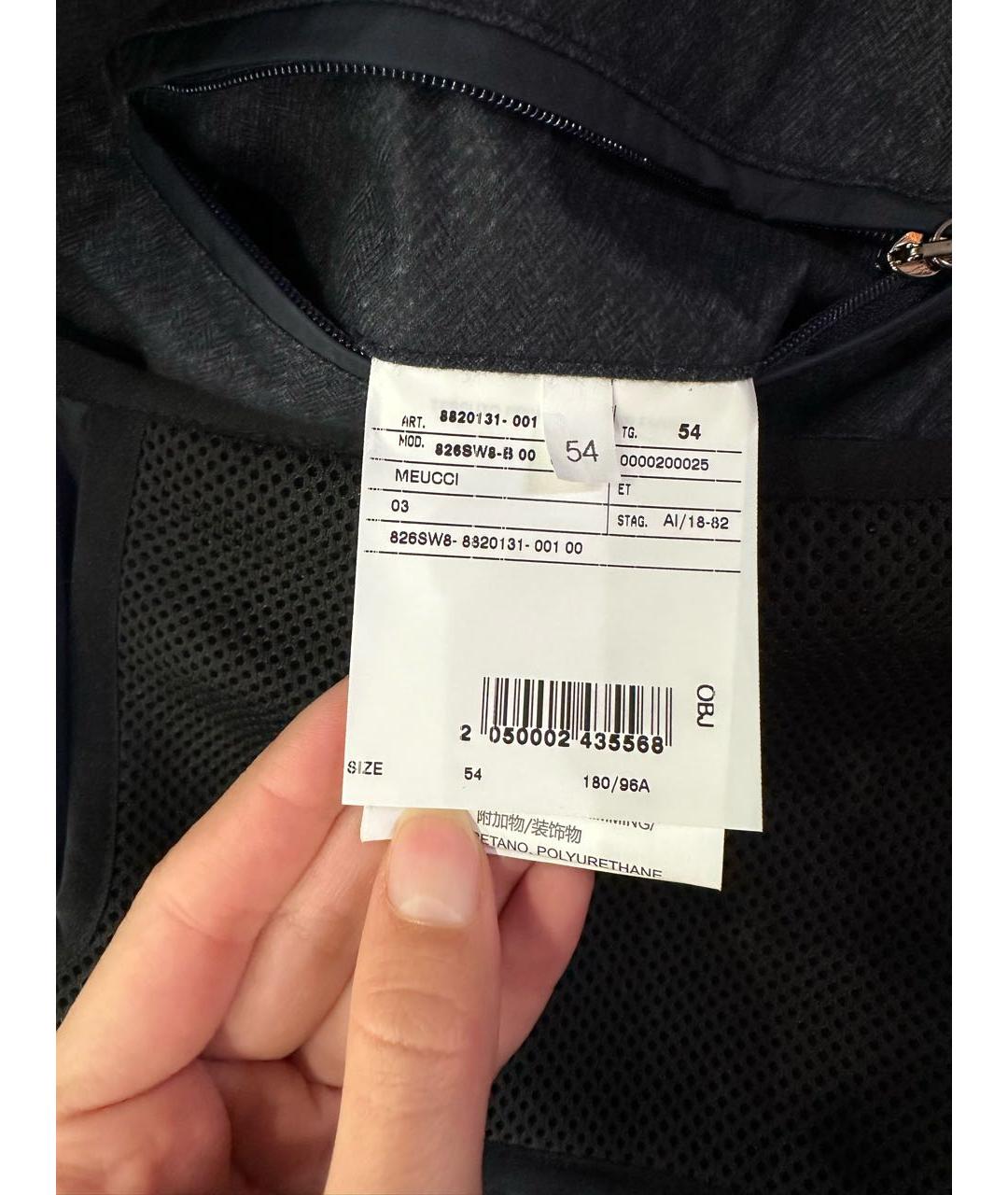 CORNELIANI Темно-синяя полиэстеровая куртка, фото 7