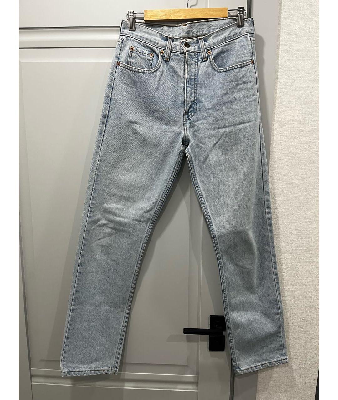 LEVI'S Голубые хлопковые прямые джинсы, фото 8