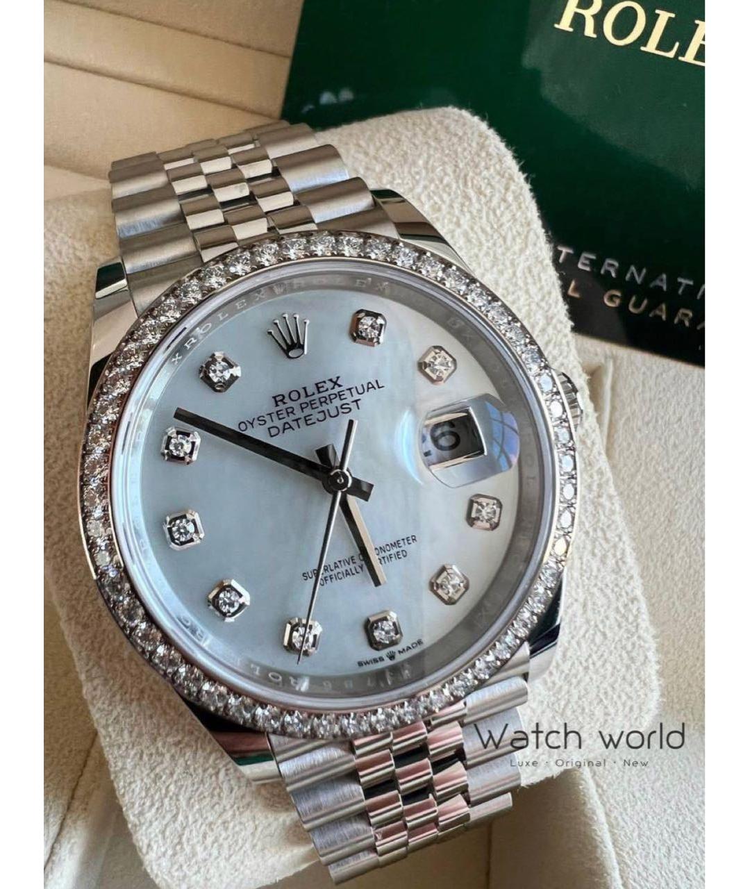 ROLEX Белые часы из белого золота, фото 2