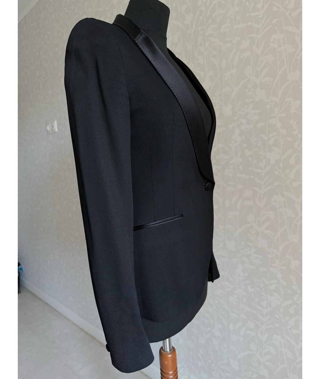 MAISON MARGIELA Черный шерстяной жакет/пиджак, фото 3