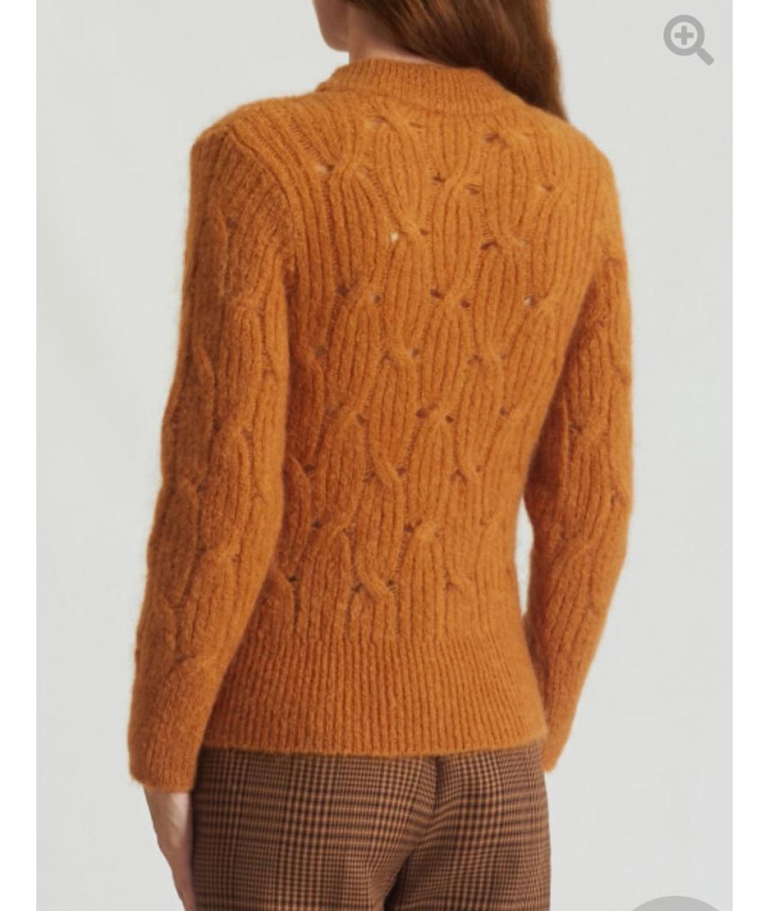 SANDRO Оранжевый шерстяной джемпер / свитер, фото 8