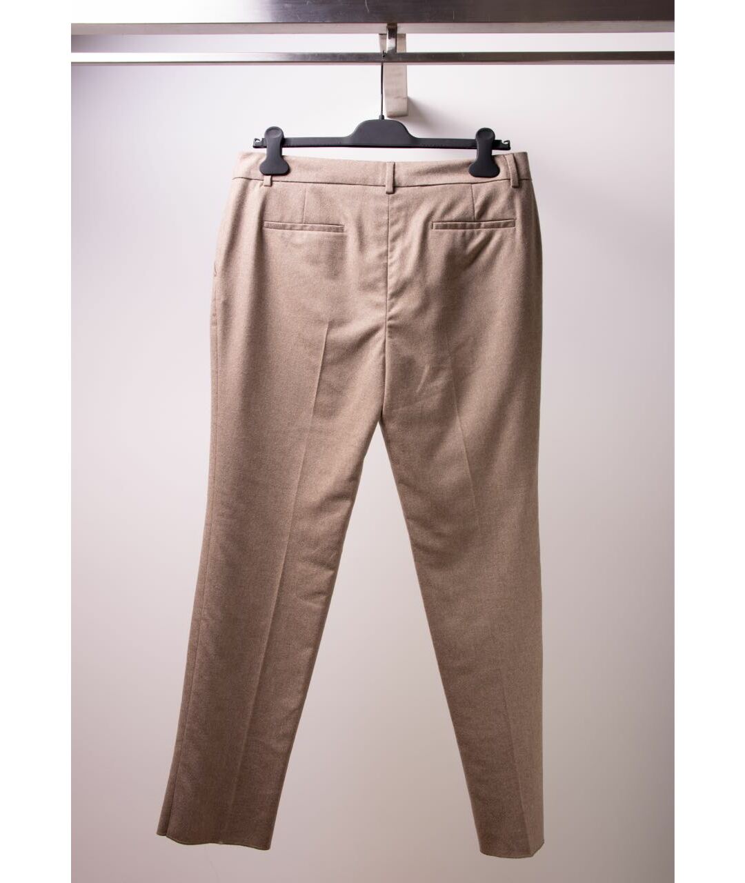 FENDI Бежевые шерстяные брюки узкие, фото 2
