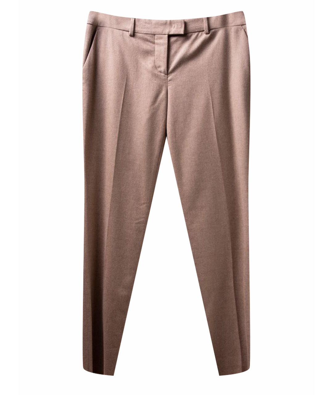 FENDI Бежевые шерстяные брюки узкие, фото 1
