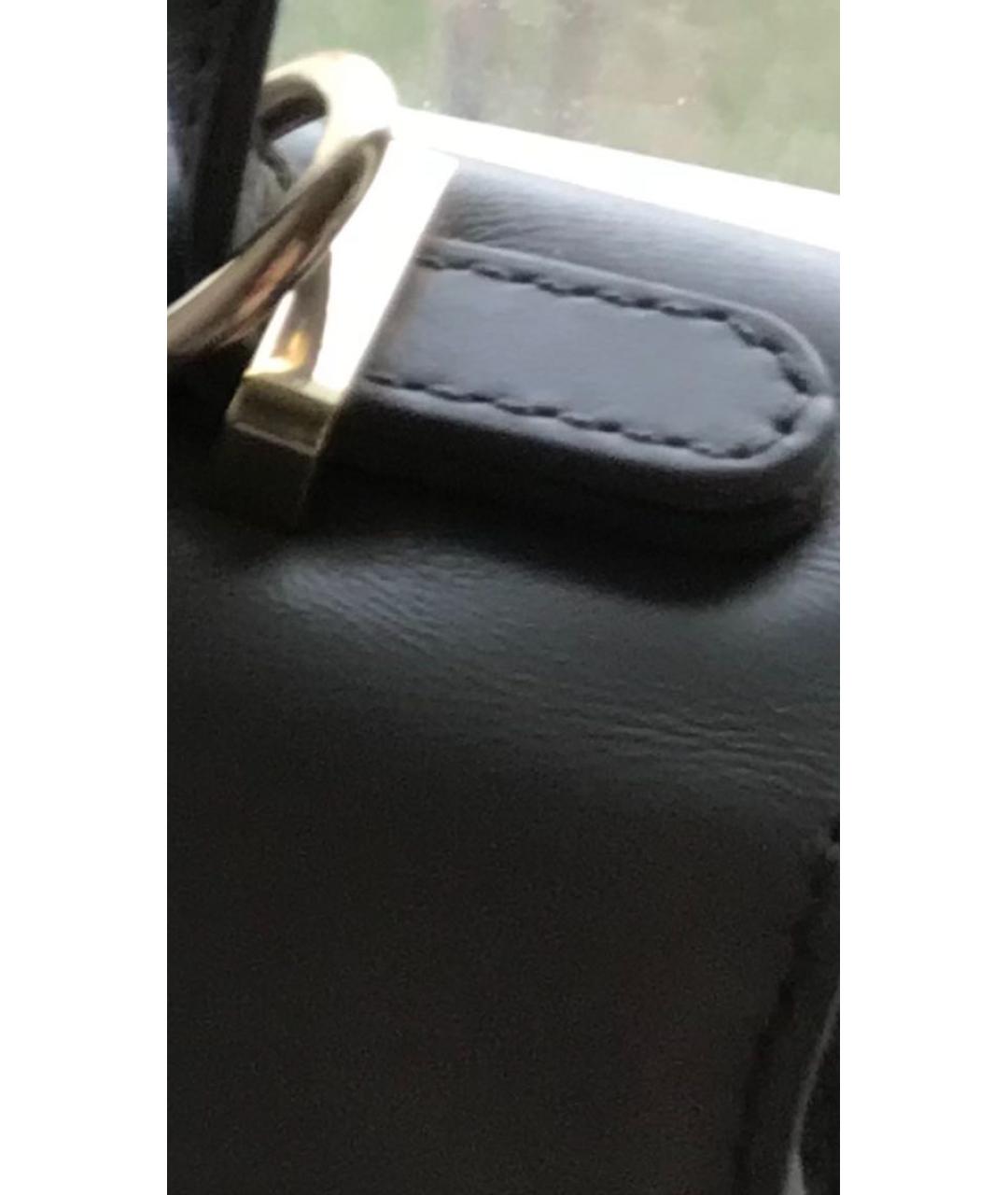 TRUSSARDI Серая кожаная сумка с короткими ручками, фото 4
