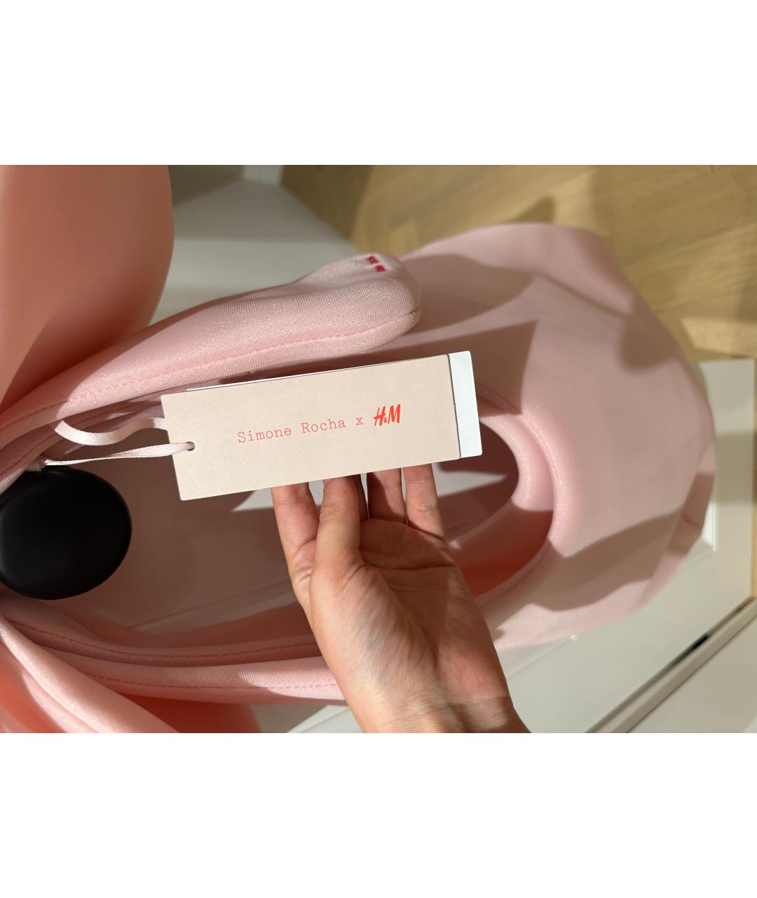 SIMONE ROCHA Розовая синтетическая сумка через плечо, фото 2