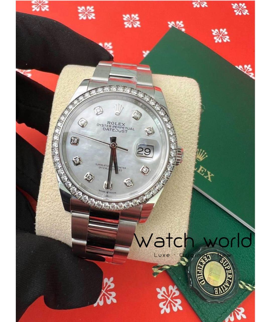 ROLEX Серебряные часы из белого золота, фото 2