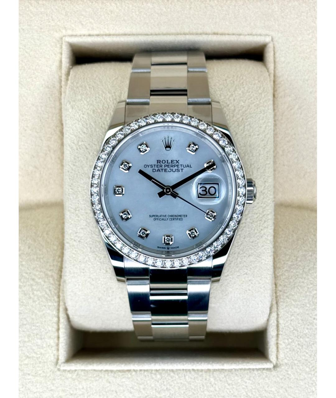 ROLEX Серебряные часы из белого золота, фото 4
