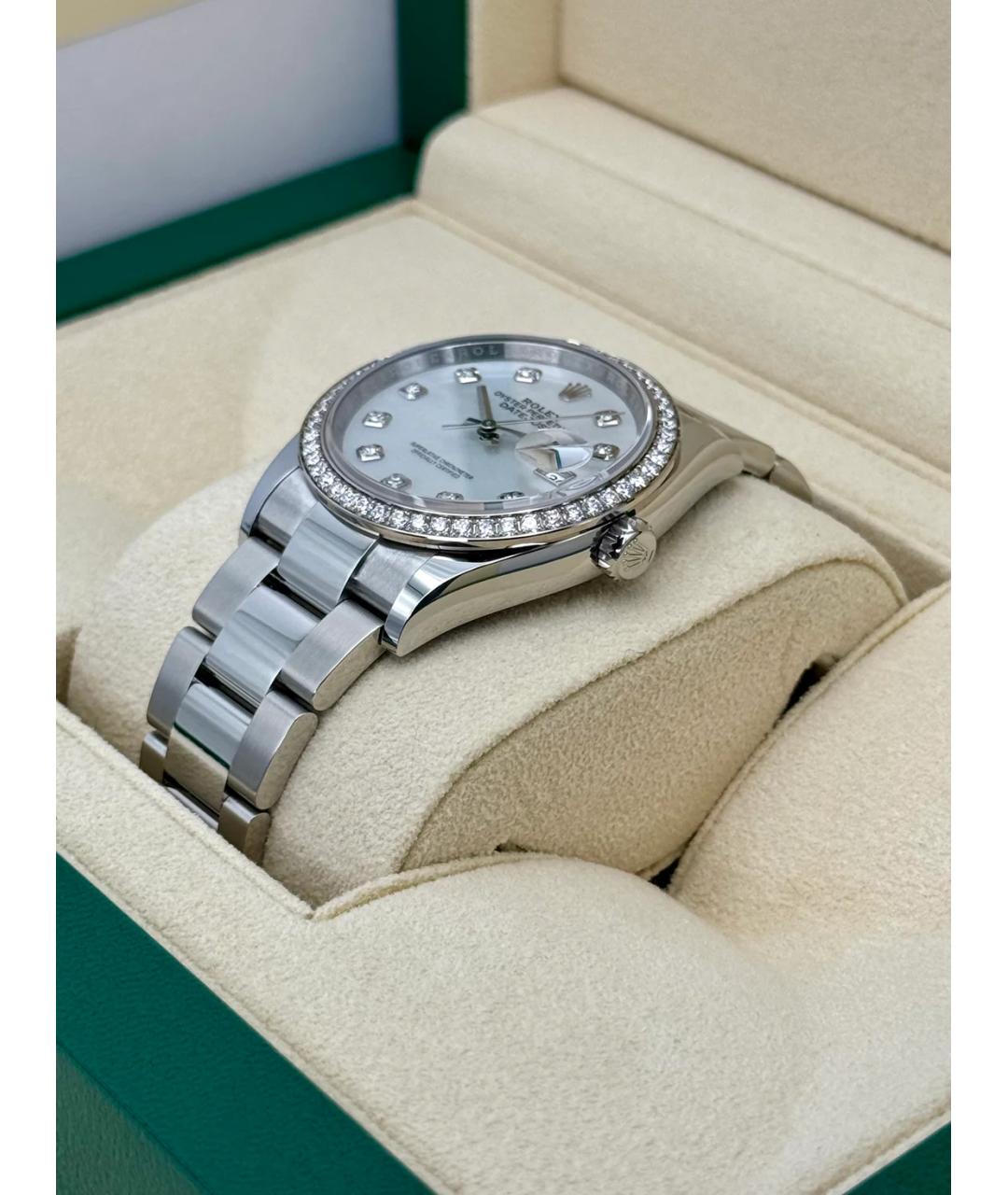 ROLEX Серебряные часы из белого золота, фото 3
