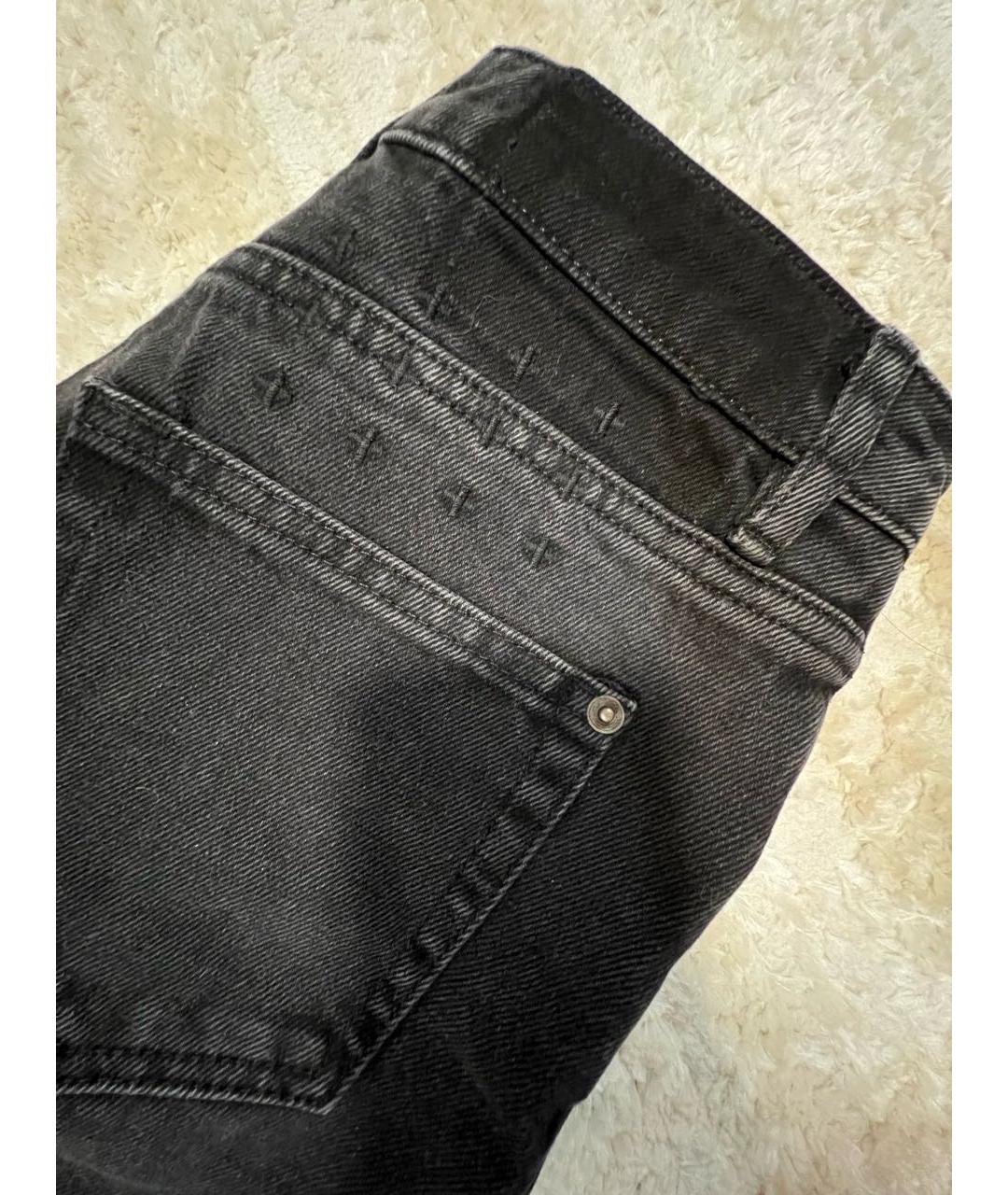 KSUBI Черные хлопковые прямые джинсы, фото 4