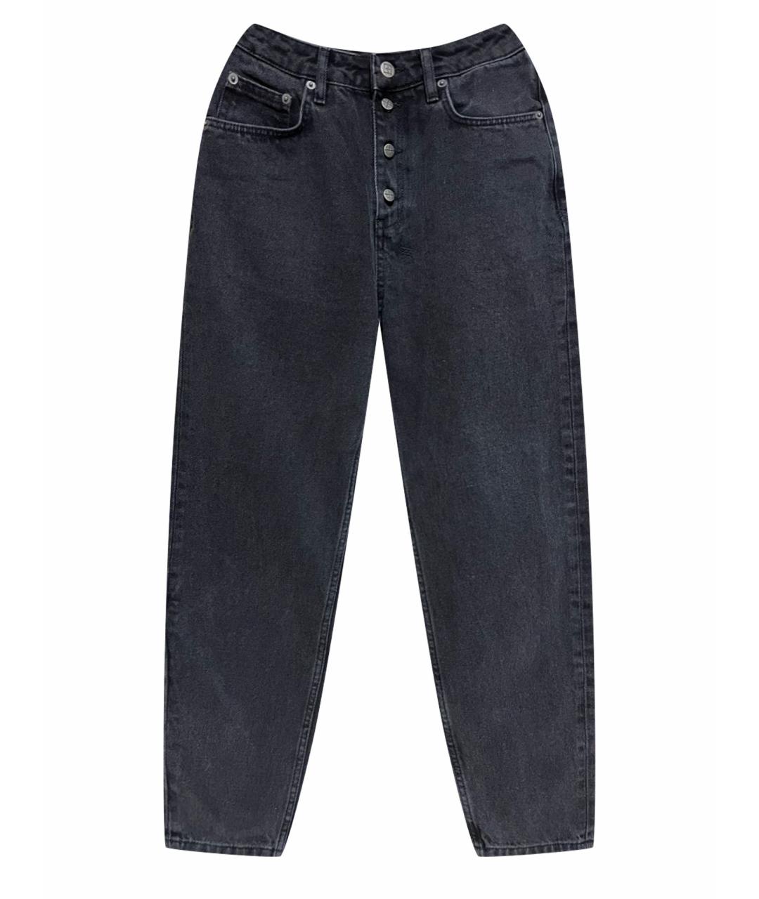 KSUBI Черные хлопковые прямые джинсы, фото 1