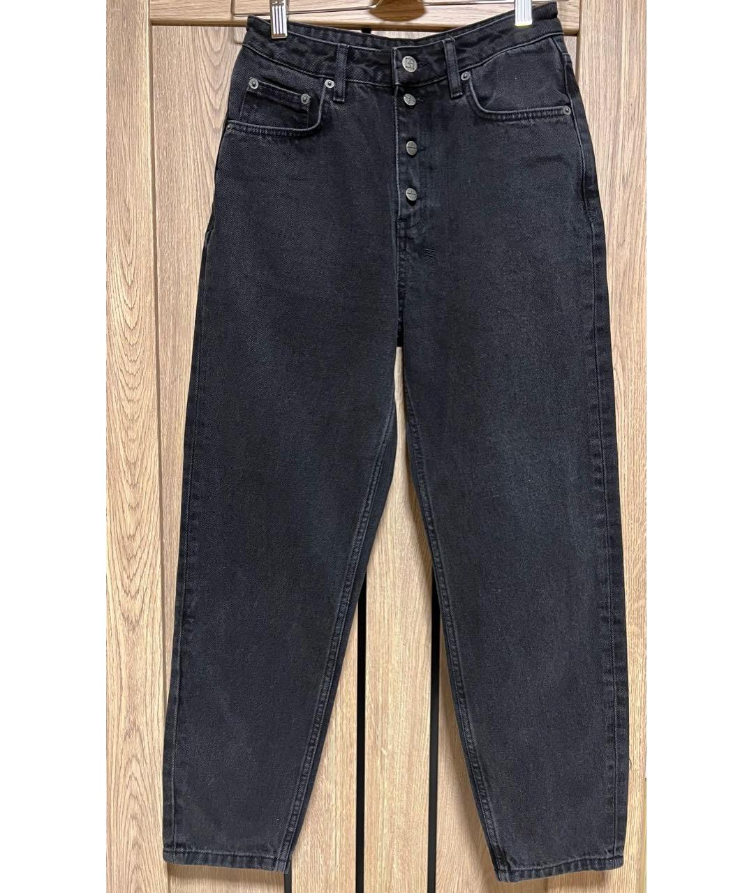 KSUBI Черные хлопковые прямые джинсы, фото 5