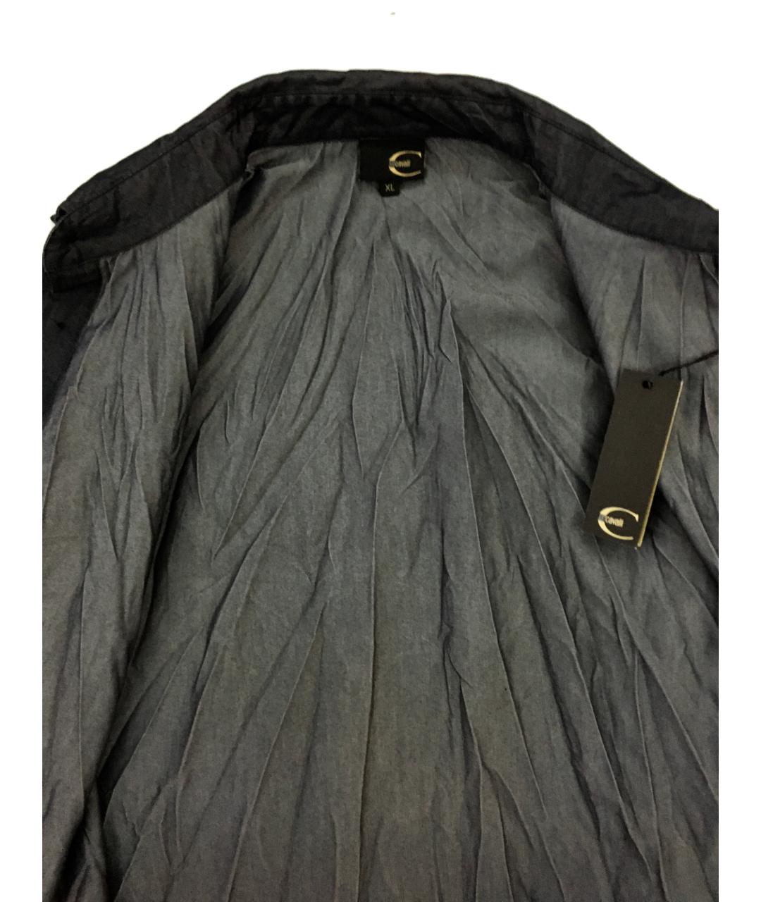JUST CAVALLI Черная хлопко-полиэстеровая кэжуал рубашка, фото 3