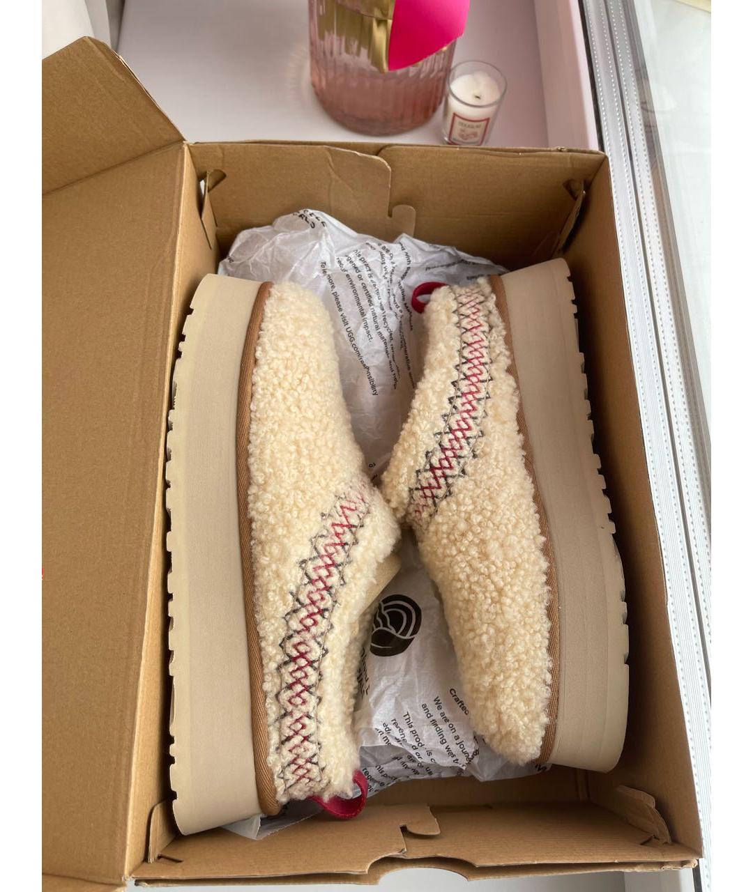 UGG AUSTRALIA Бежевые мюли, фото 3