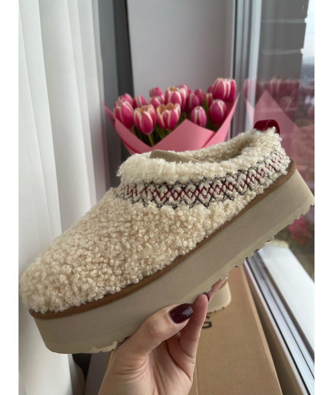 UGG AUSTRALIA Бежевые мюли, фото 8