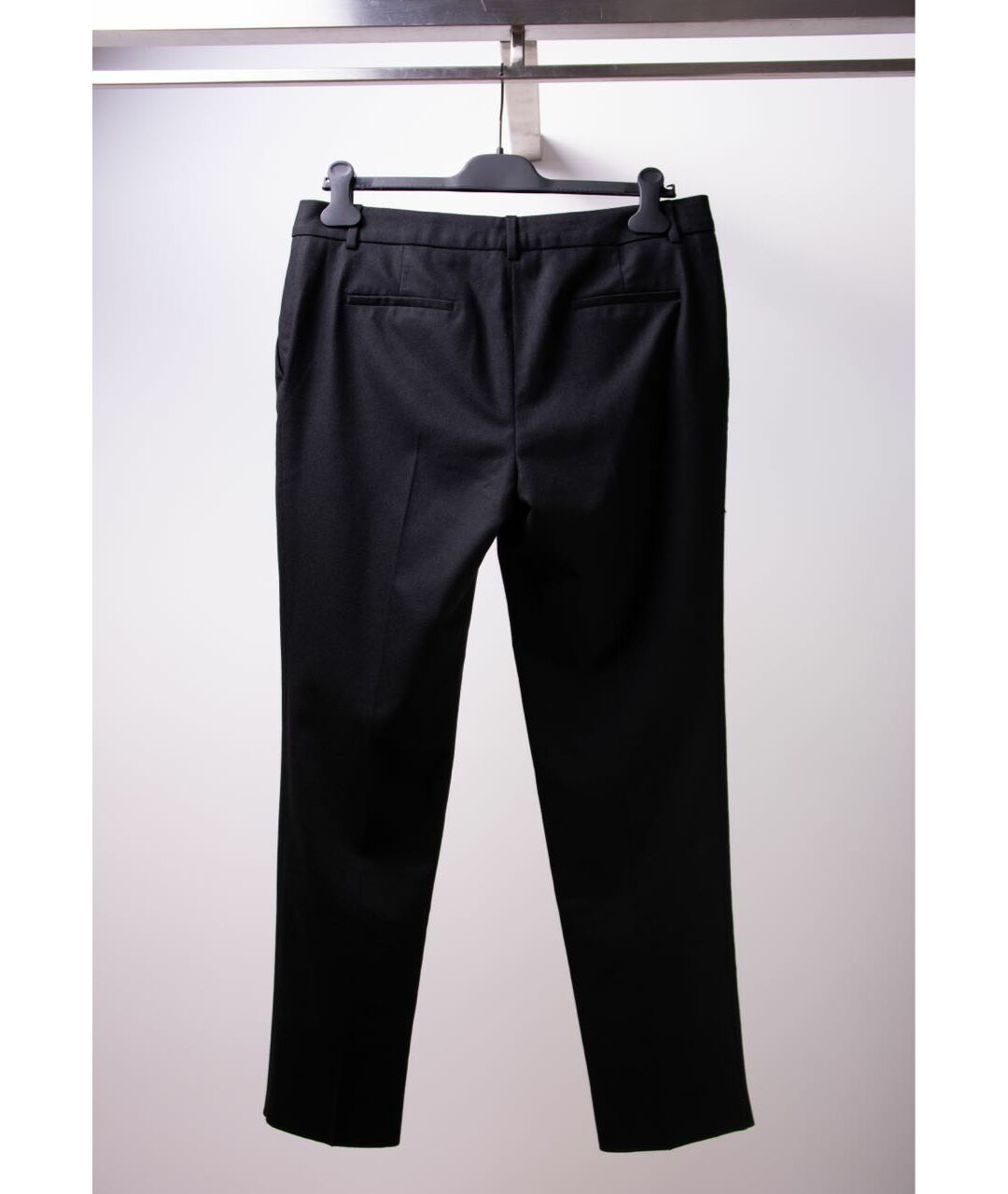FENDI Черные шерстяные брюки узкие, фото 2