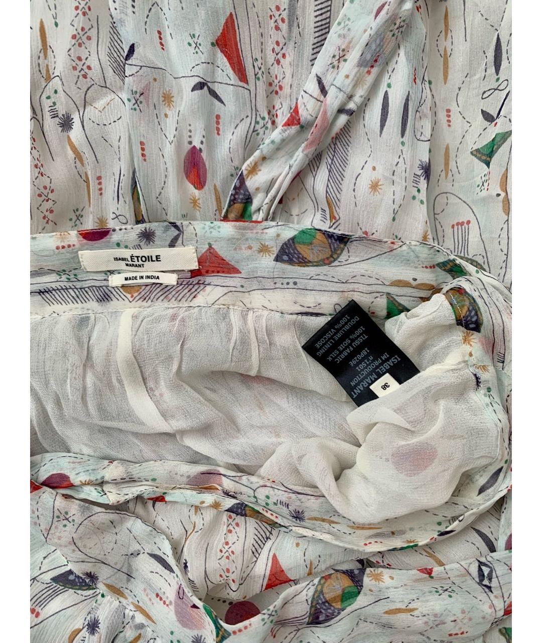 ISABEL MARANT Белая шелковая юбка макси, фото 7