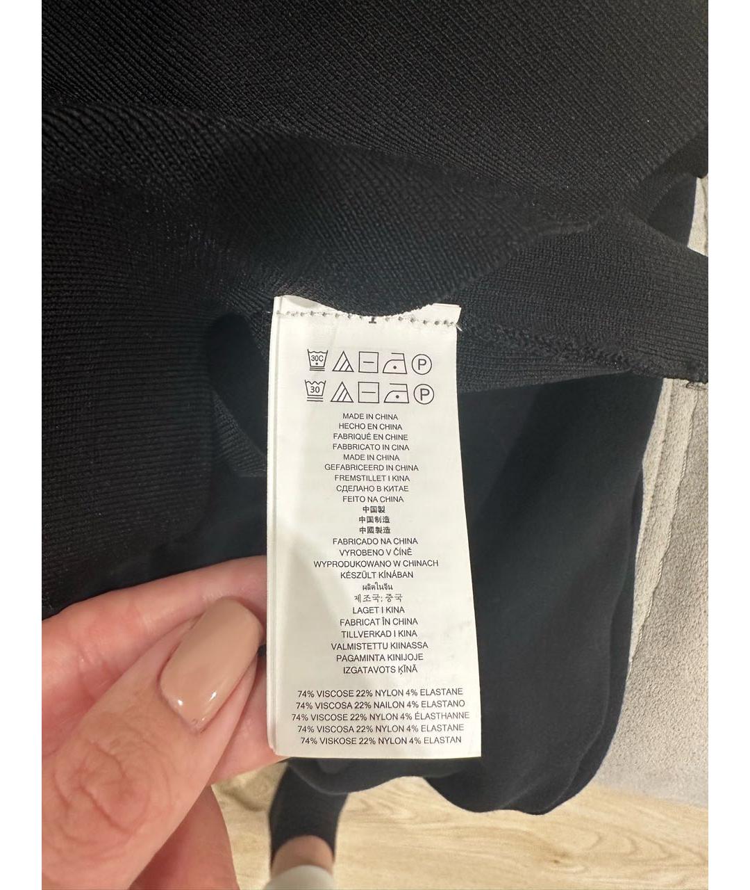 MICHAEL KORS Черное вискозное повседневное платье, фото 5