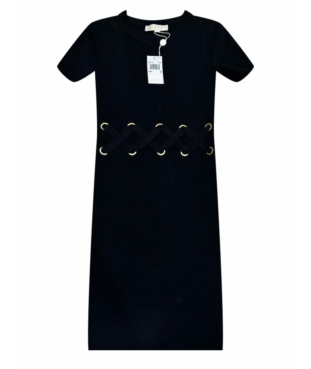 MICHAEL KORS Черное вискозное повседневное платье, фото 1