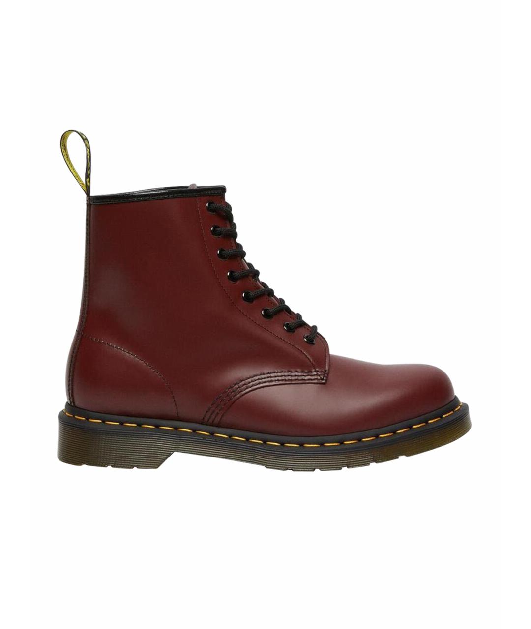 DR. MARTENS Красные кожаные ботинки, фото 1