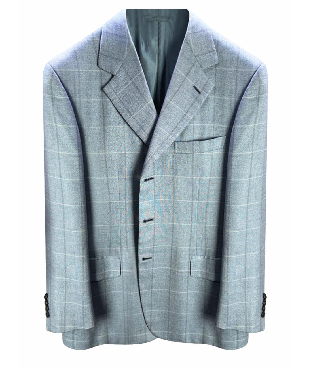 BRIONI Голубой кашемировый пиджак, фото 1