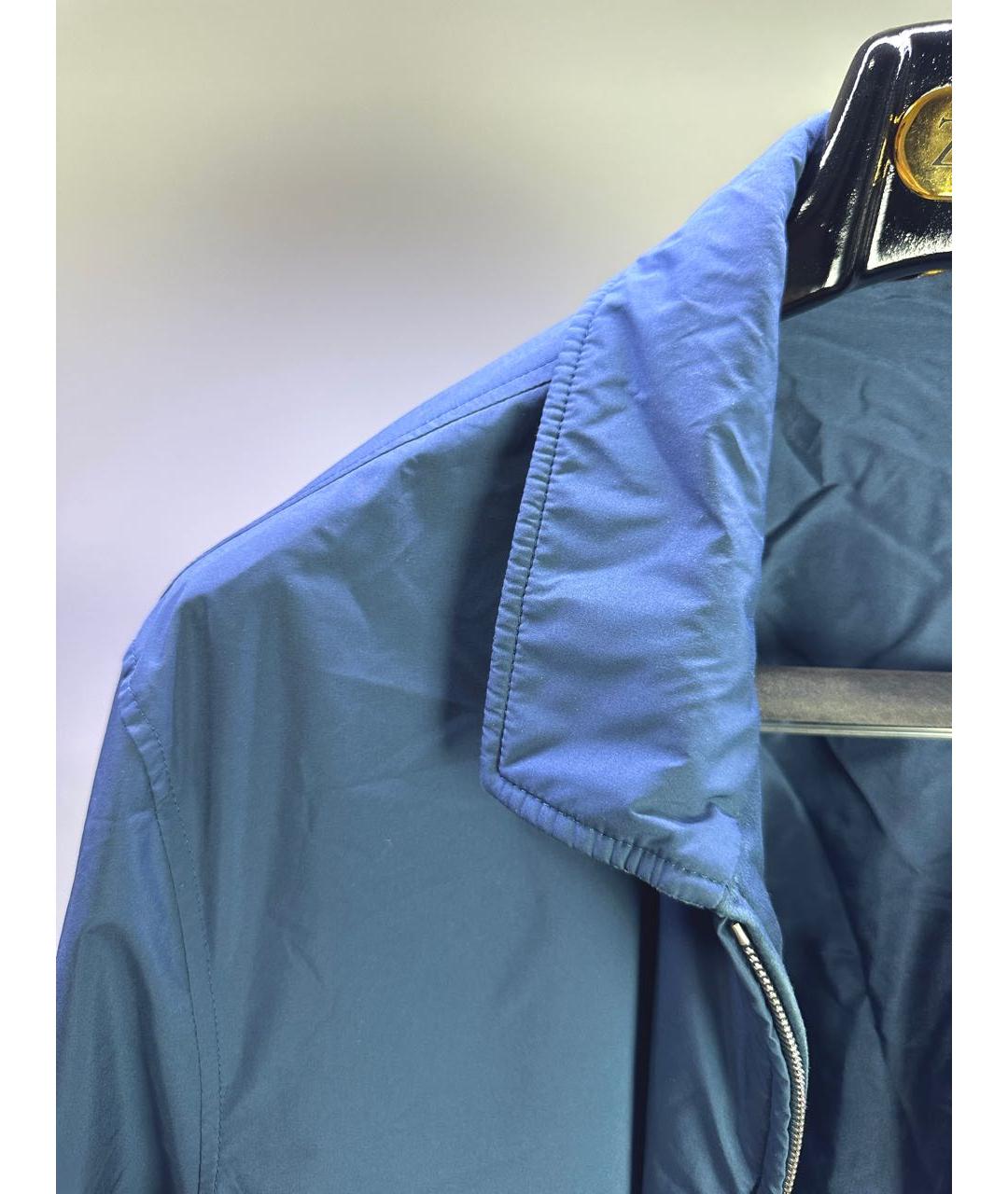 SERAPHIN Синяя шелковая куртка, фото 5