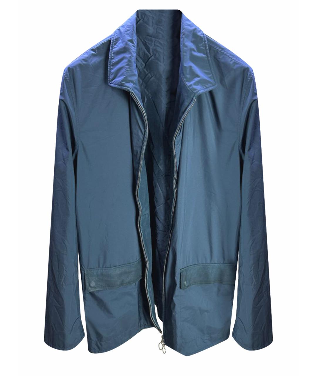SERAPHIN Синяя шелковая куртка, фото 1