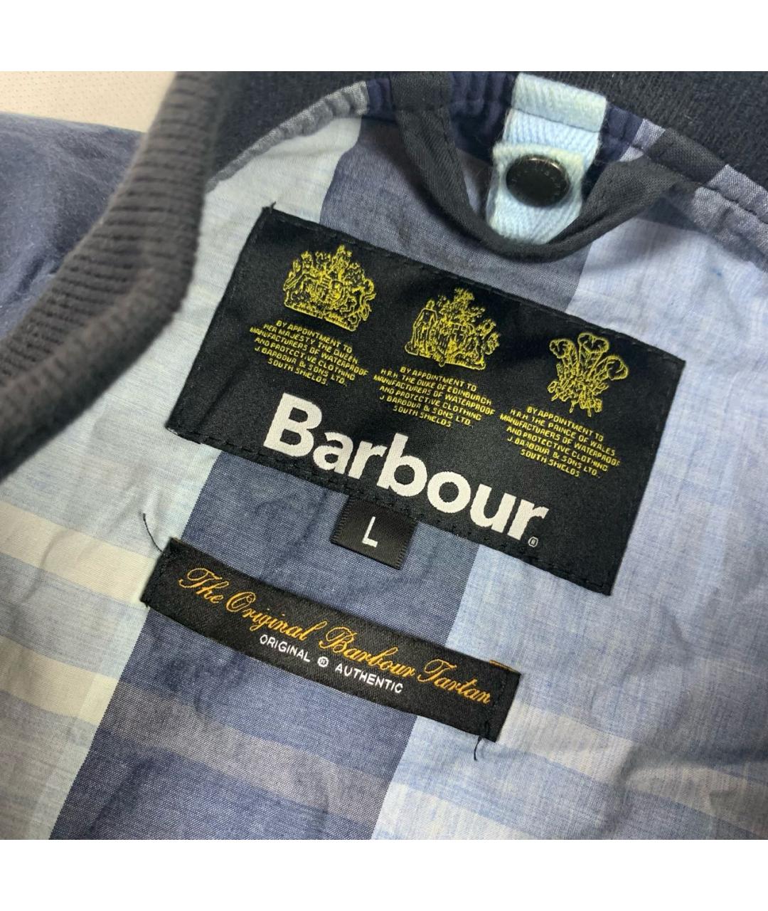 BARBOUR Темно-синяя хлопковая куртка, фото 4