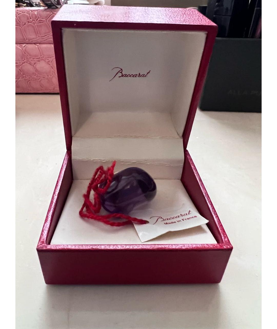 BACCARAT Фиолетовое стеклянное кольцо, фото 5