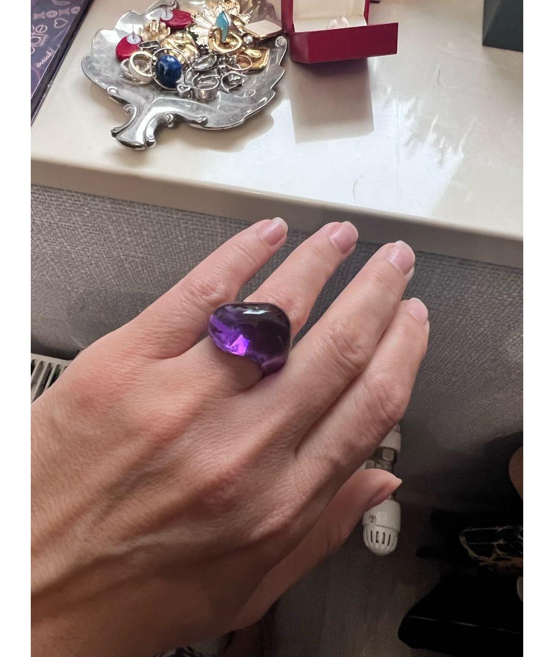 BACCARAT Фиолетовое стеклянное кольцо, фото 3
