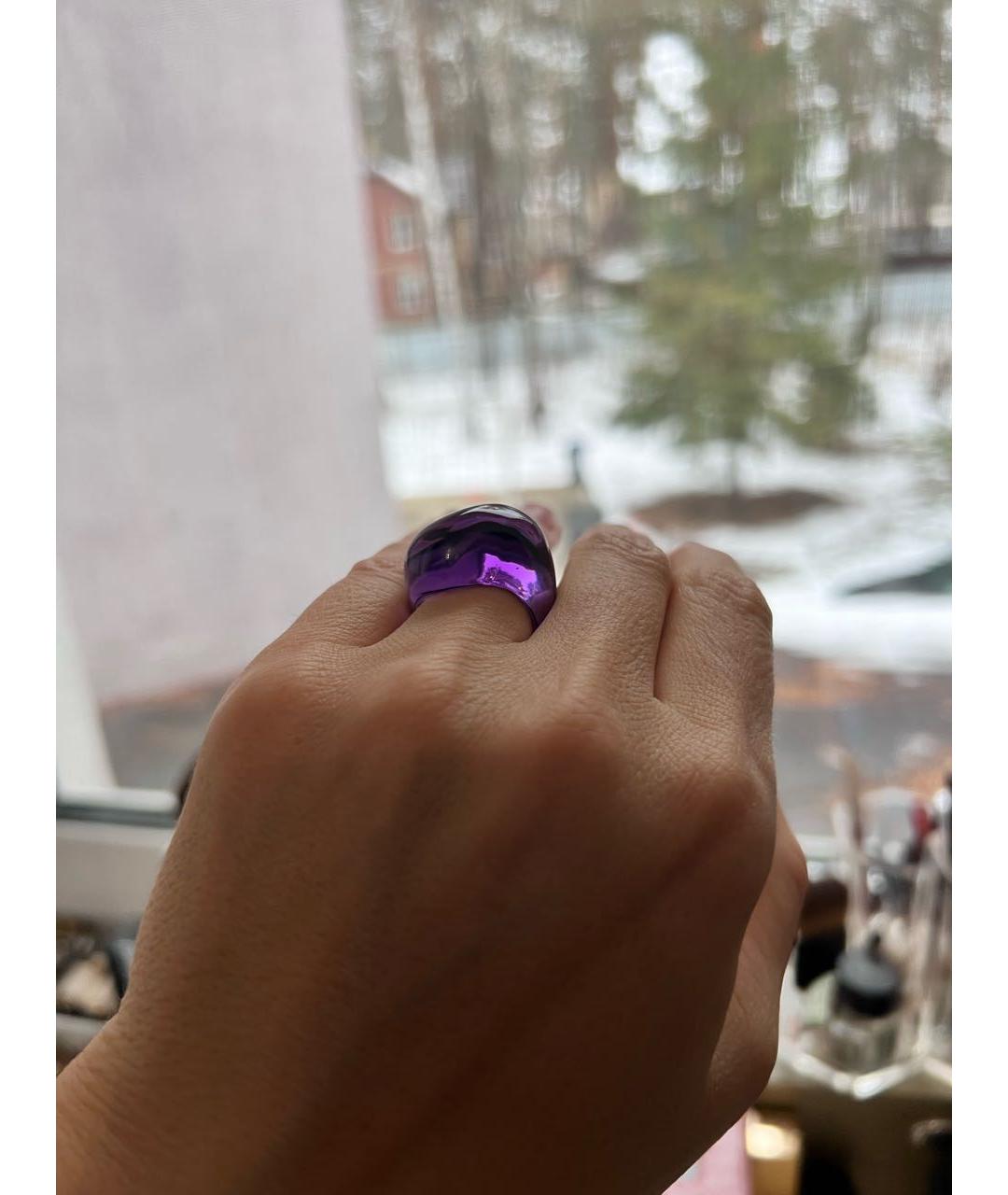 BACCARAT Фиолетовое стеклянное кольцо, фото 4