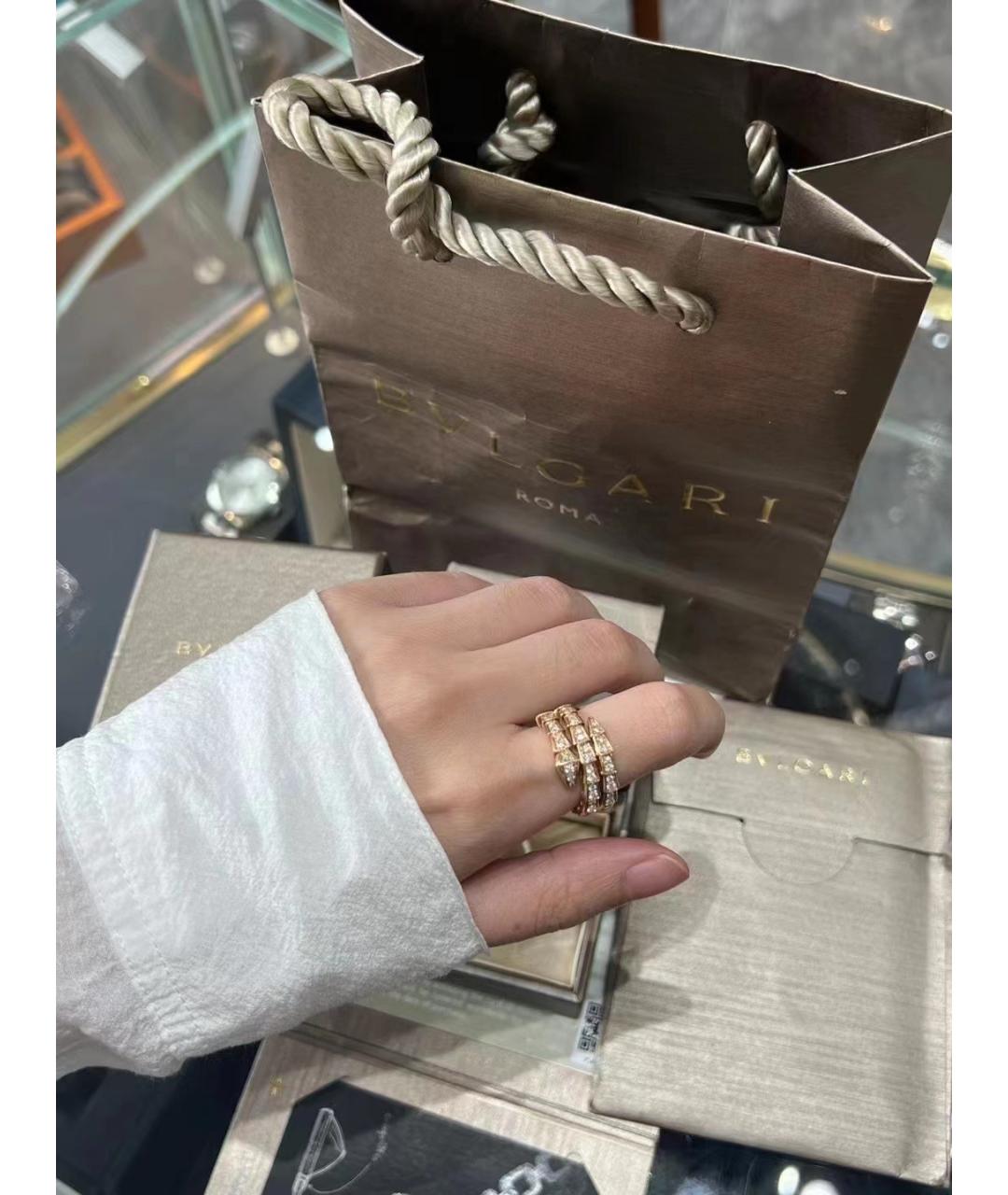 BVLGARI Золотое кольцо из розового золота, фото 8