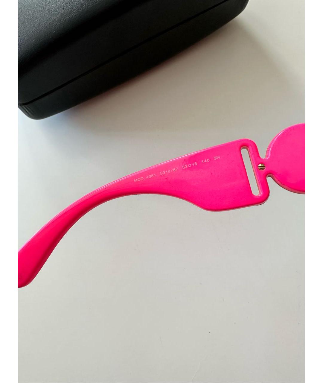 VERSACE Фуксия пластиковые солнцезащитные очки, фото 7