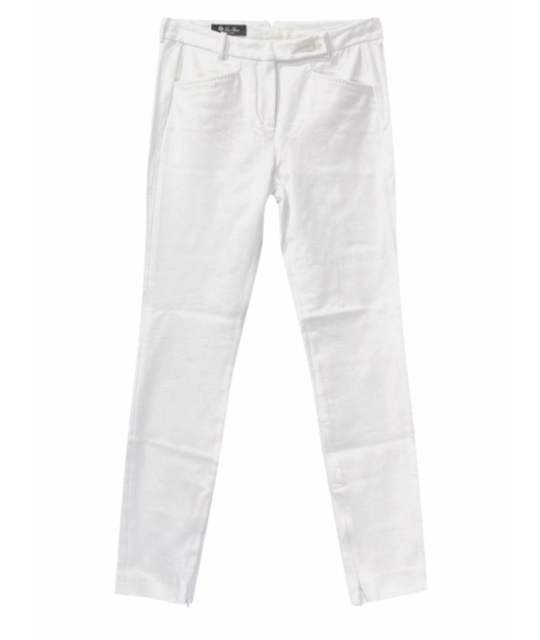 LORO PIANA Белые прямые джинсы, фото 1