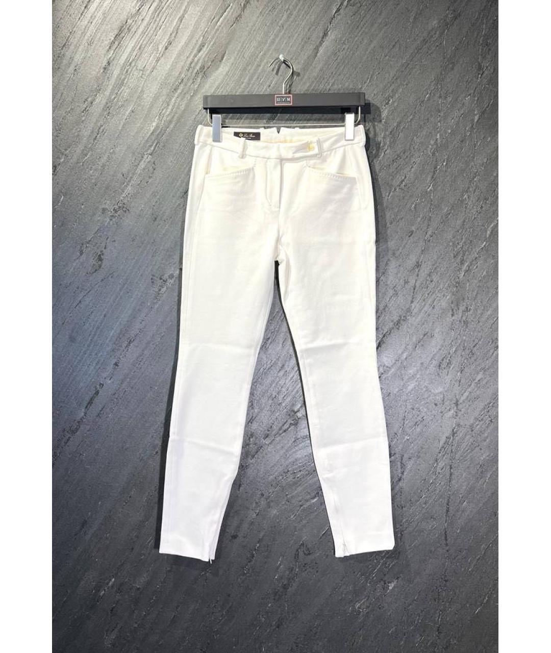 LORO PIANA Белые прямые джинсы, фото 7