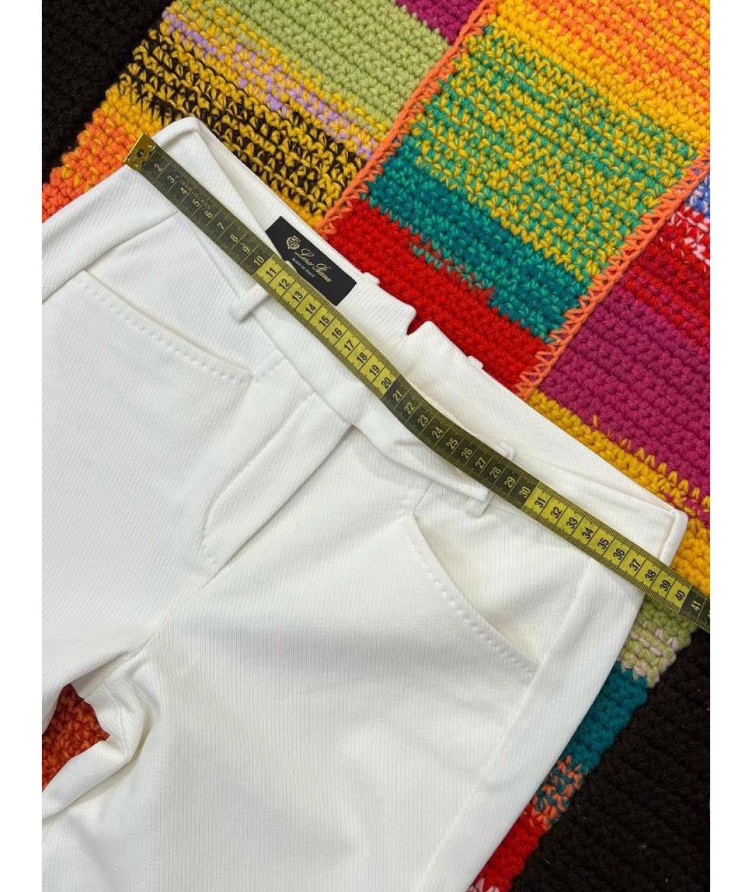 LORO PIANA Белые прямые джинсы, фото 6