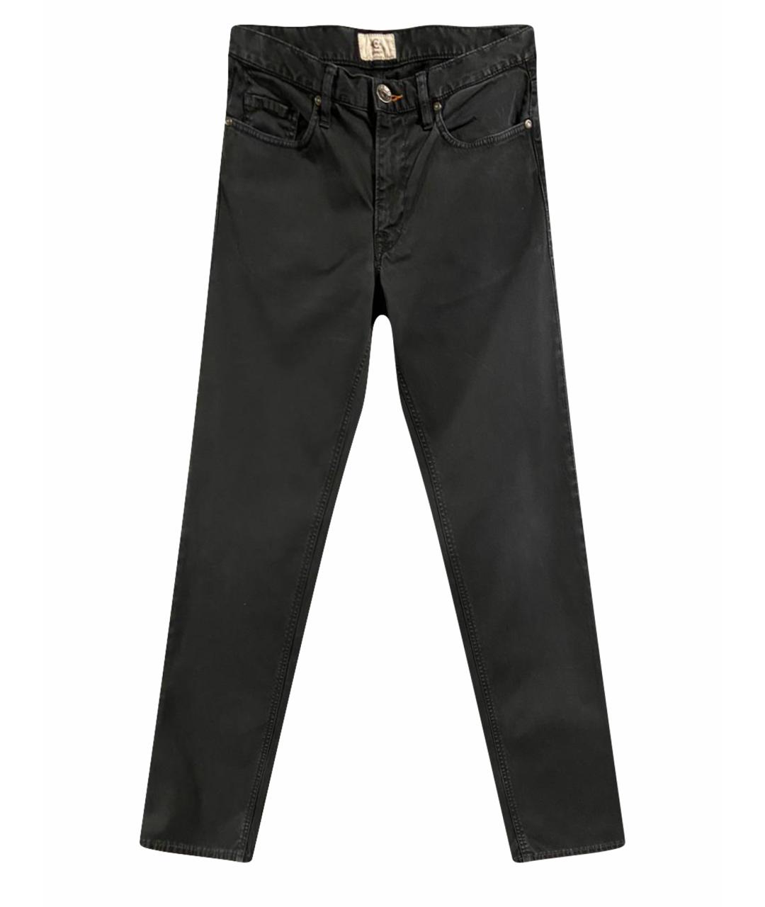 CERRUTI 1881 Черные хлопковые джинсы скинни, фото 1