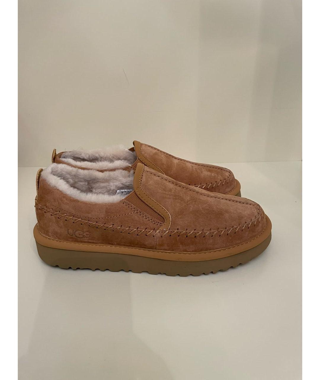 UGG AUSTRALIA Бежевые замшевые слипоны, фото 6