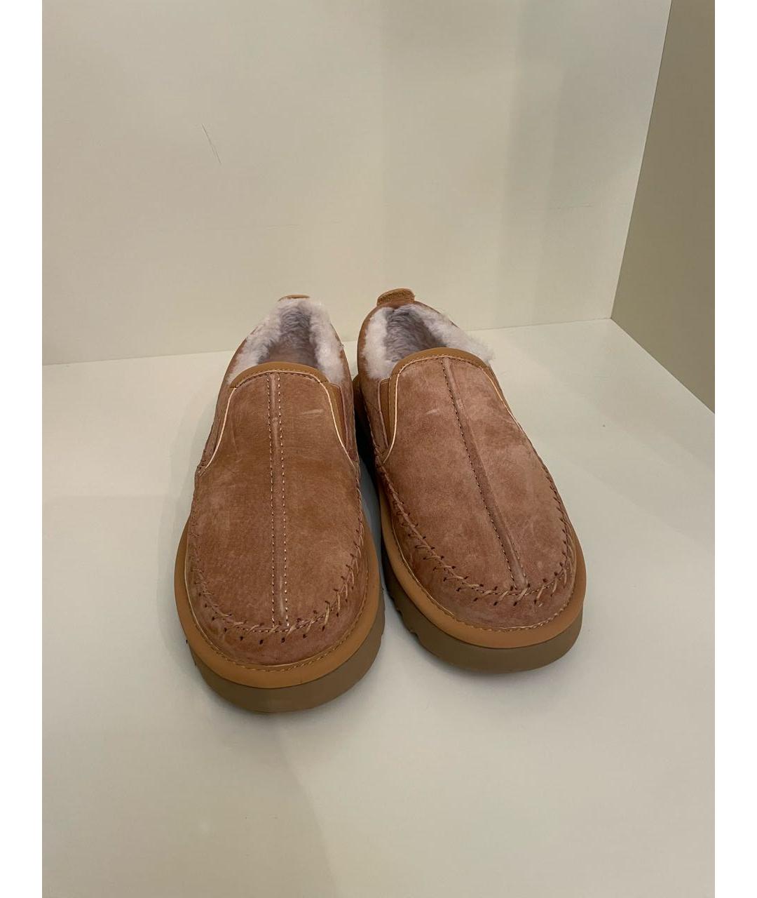 UGG AUSTRALIA Бежевые замшевые слипоны, фото 2