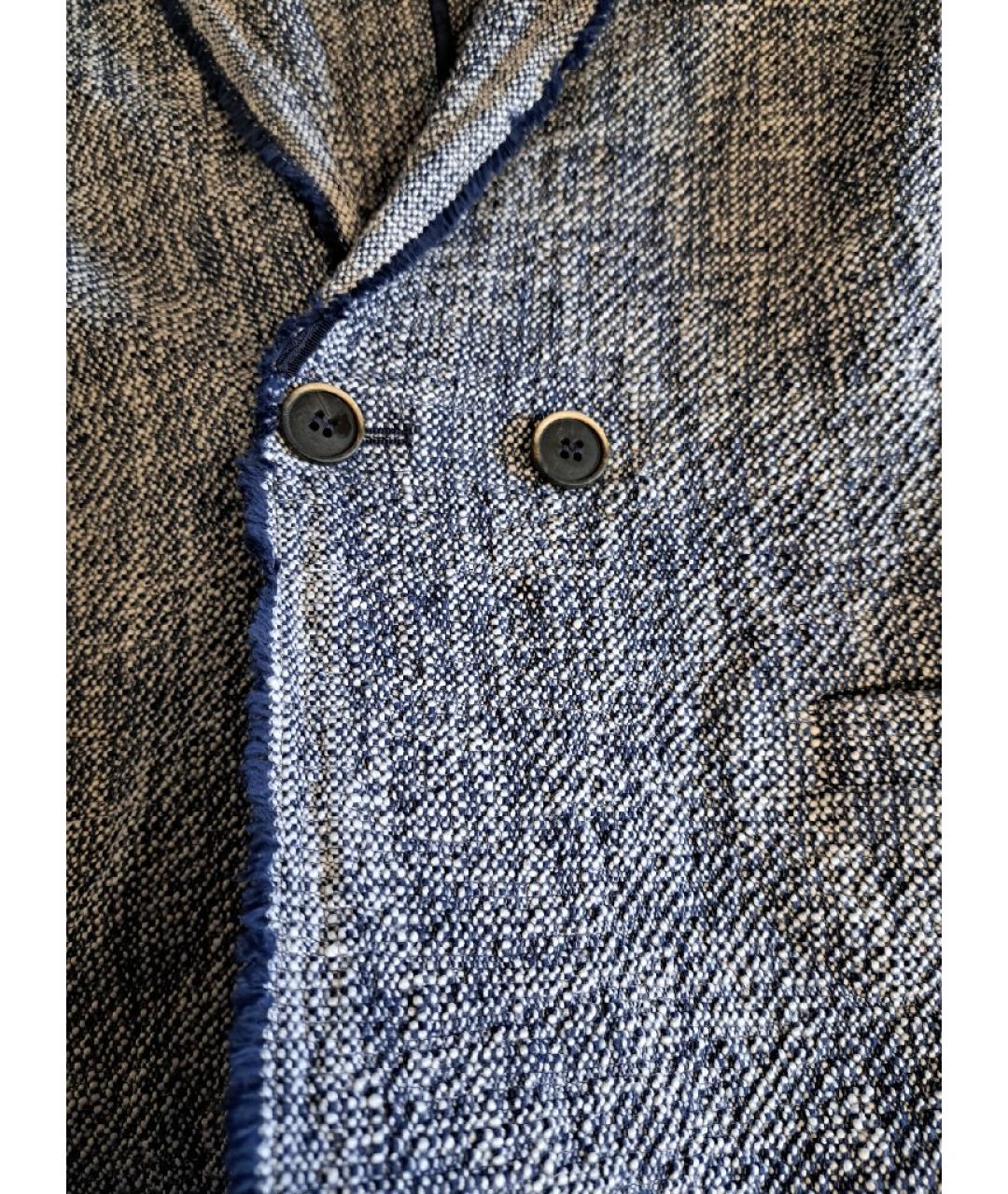 FALCONERI Синий хлопковый жакет/пиджак, фото 6