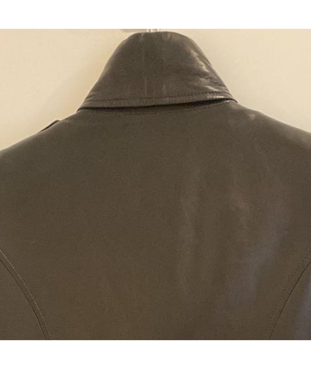 BALMAIN Черная кожаная куртка, фото 3